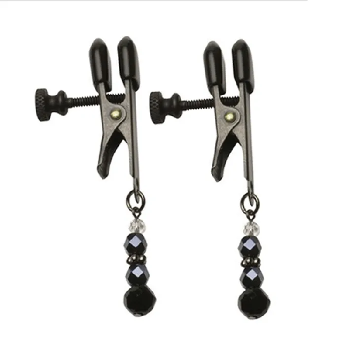 Anal Spartacus Broad Tip Clamp Black Glass Beads SPARTACUS