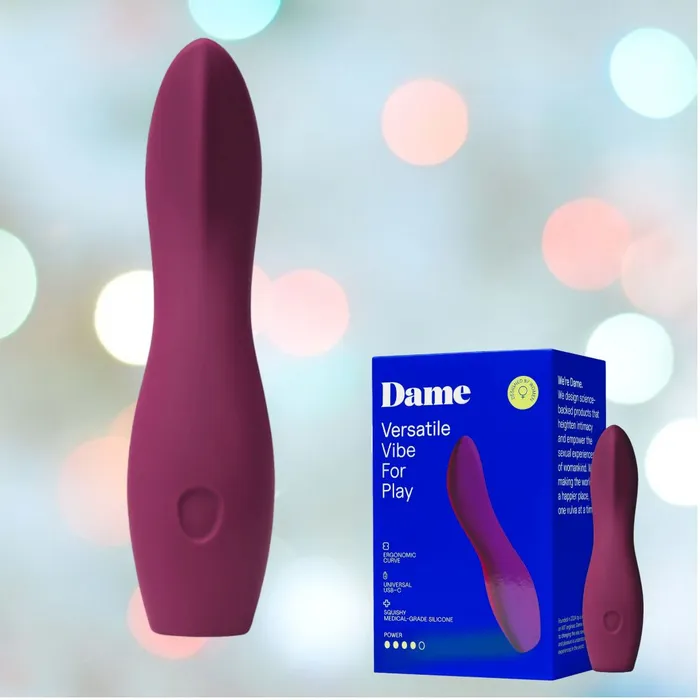 Dame Dip 20 Bullet Vibrator Plum Dame Products Female Sex Toys