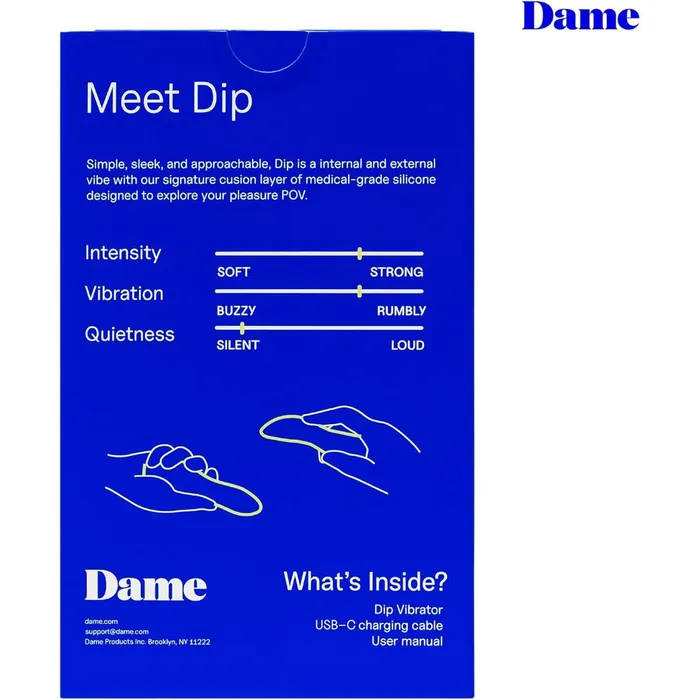 Dame Dip 20 Bullet Vibrator Plum Dame Products Female Sex Toys