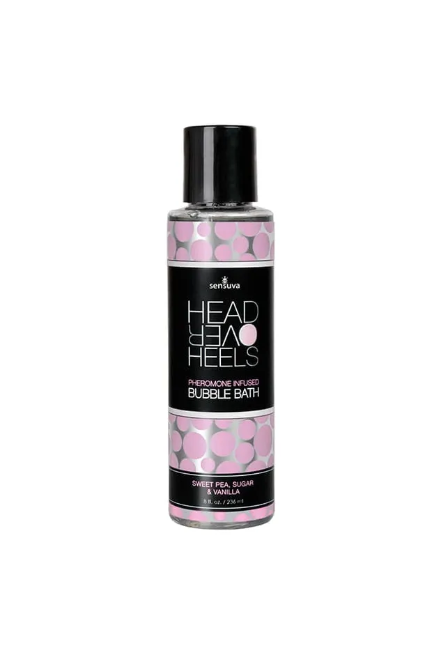 Dildos ON Products Sensuva Head Over Heels Pheromone Infused Bubble Bath Vanilla Sugar and Sweet Pea 8oz
