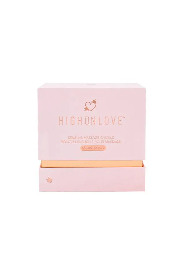 High on Love Couples HighOnLove Sensual Hemp Oil Massage Candle