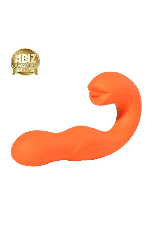 Honey Play Box Joi Rotating Head GSpot Vibrator Clit Licker Orange Honey Play Box Female Sex Toys