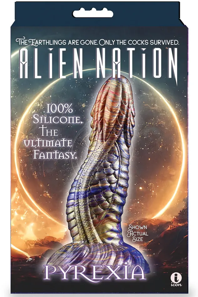 Icons Brands Dildos Icon Brands Alien Nation Pyrexia 7 Silicone Dildo Multicolour