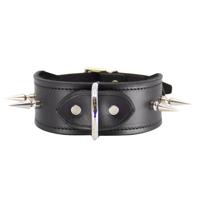 Male Sex Toys LOVE IN LEATHER Love In Leather Australian Made Unlined DRing Small Spike Collar 005 Male Sex Toys LOVE IN LEATHER Love In Leather Australian Made Unlined DRing Small Spike Collar 005