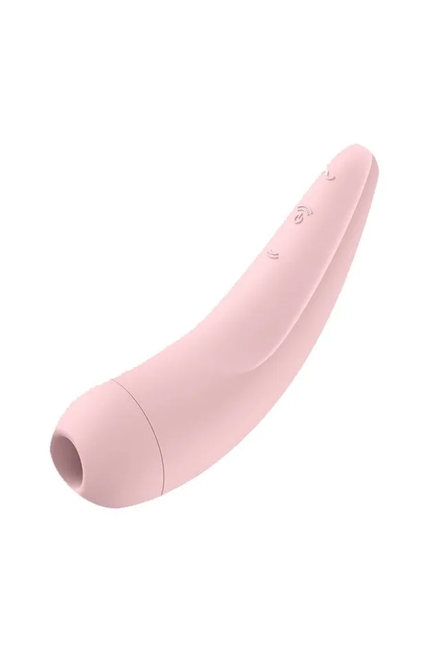 Satisfyer Vibrators Satisfyer Curvy 2 Plus Bluetooth Air Pulse Clitoral Stimulator Pink Satisfyer Vibrators Satisfyer Curvy 2 Plus Bluetooth Air Pulse Clitoral Stimulator Pink