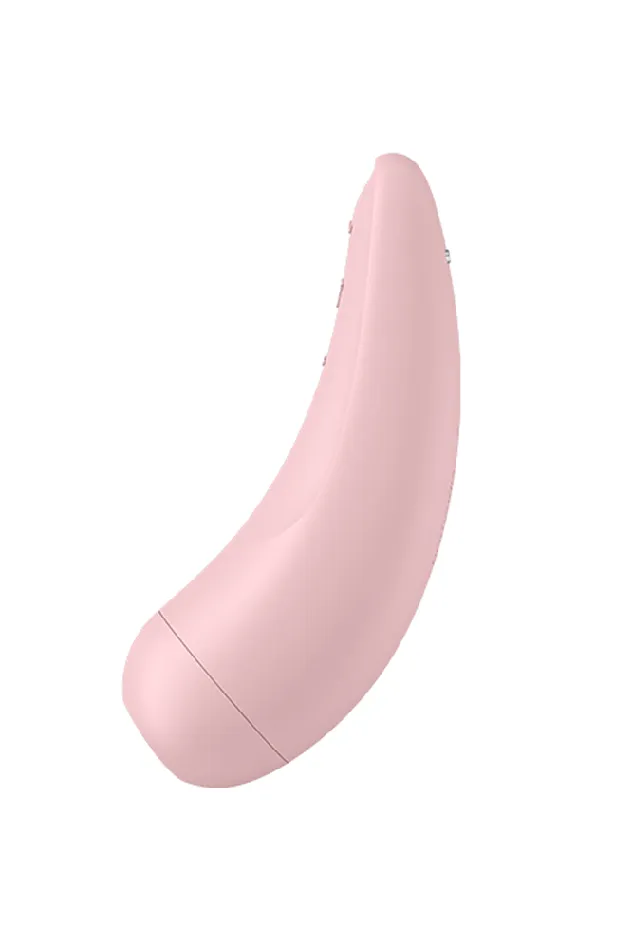 Satisfyer Vibrators Satisfyer Curvy 2 Plus Bluetooth Air Pulse Clitoral Stimulator Pink