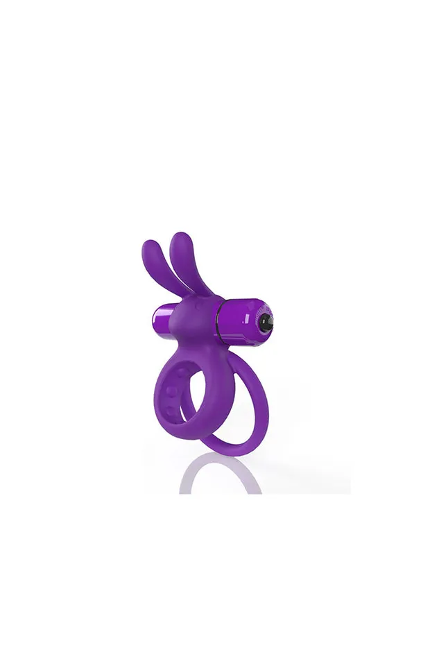 Screaming O 4B O Hare Vibrating Rabbit Double Cock Ring Various Colors Screaming O Male Sex Toys