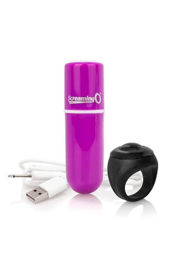 Screaming O Vibrators Screaming O Charged Vooom Remote Controlled Rechargeable Bullet Purple Screaming O Vibrators Screaming O Charged Vooom Remote Controlled Rechargeable Bullet Purple