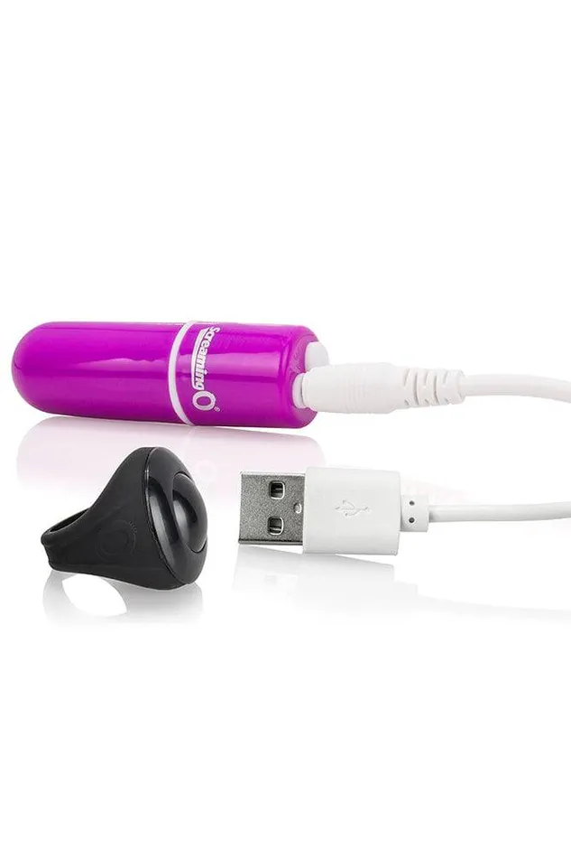 Screaming O Vibrators Screaming O Charged Vooom Remote Controlled Rechargeable Bullet Purple