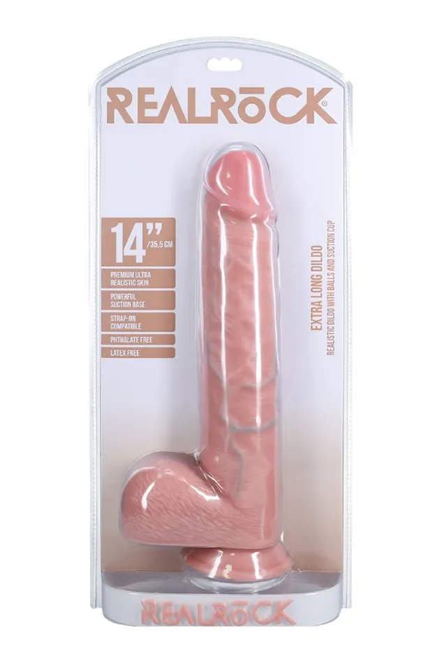 Shots Toys RealRock Extra Long 14 Dildo with Balls Various Colors Shots Toys Dildos