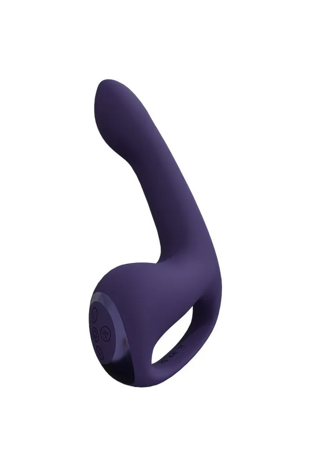 Shots Toys Vibrators Shots Toys VIVE Riko Triple Thumper with Finger Motion Vibrator Purple