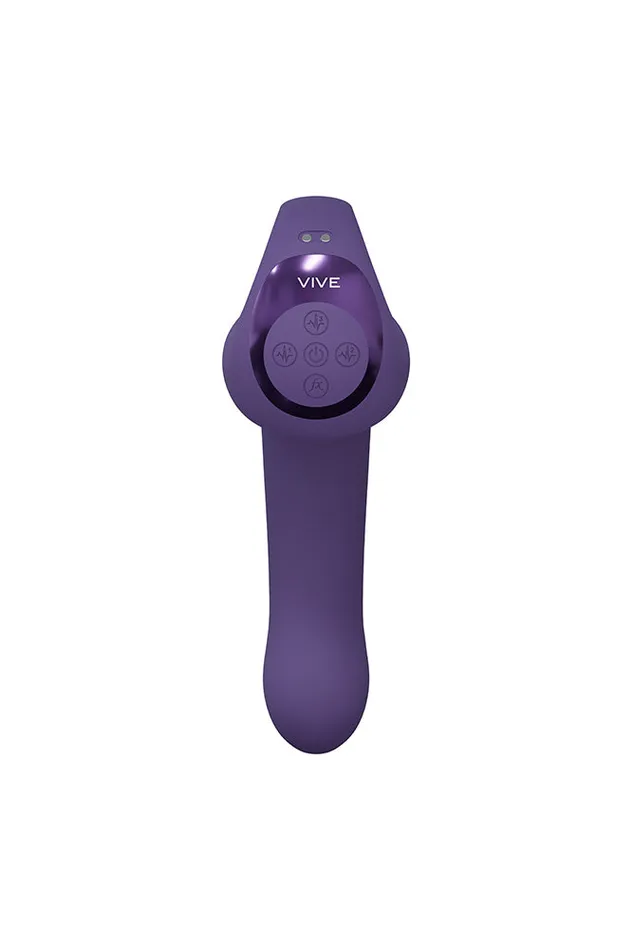Shots Toys Vibrators Shots Toys VIVE Riko Triple Thumper with Finger Motion Vibrator Purple