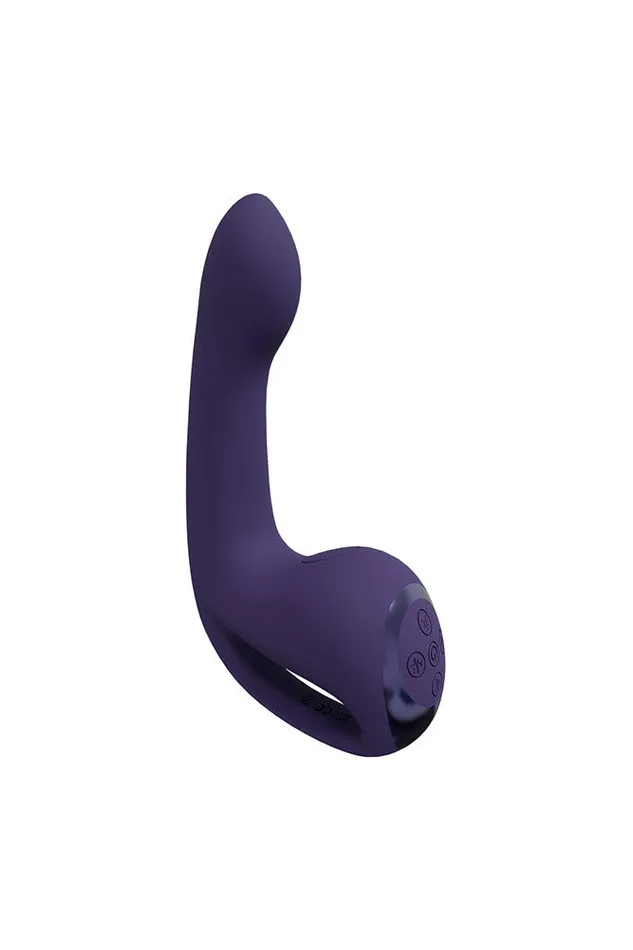 Shots Toys Vibrators Shots Toys VIVE Riko Triple Thumper with Finger Motion Vibrator Purple
