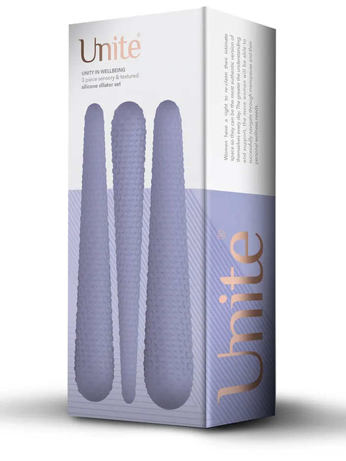 Unite Wellbeing 3 Piece Sensory Dilator Set Passionfruit Couples