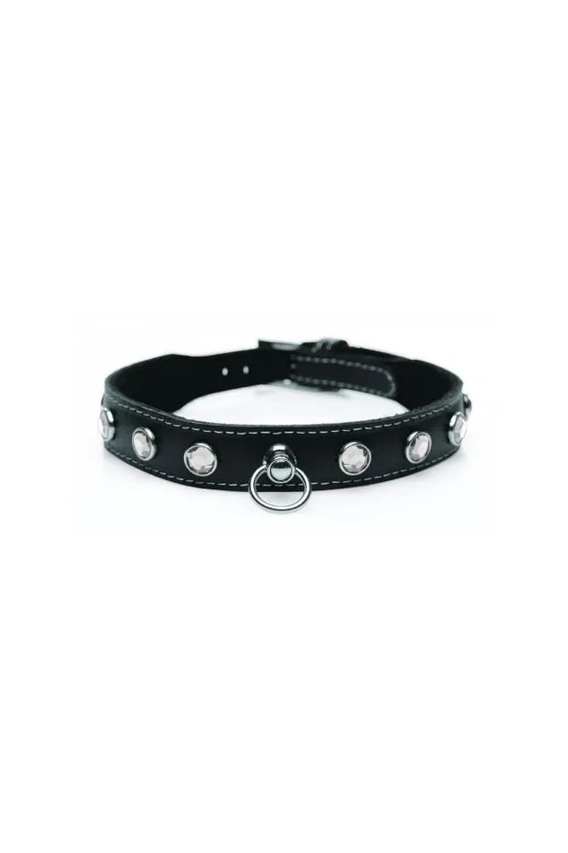 XR Brands Anal XR Brands Master Series Bling Vixen Choker with Rhinestones BlackClear XR Brands Anal XR Brands Master Series Bling Vixen Choker with Rhinestones BlackClear