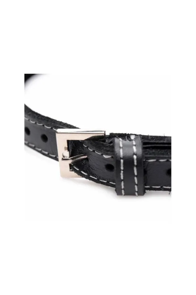 XR Brands Anal XR Brands Master Series Bling Vixen Choker with Rhinestones BlackClear