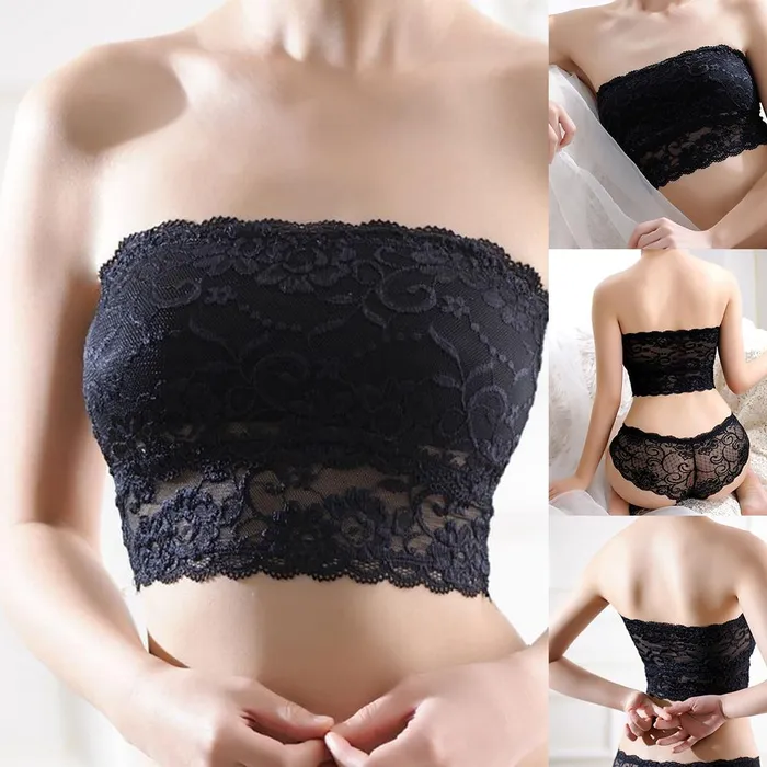 1PC Sexy Erotic Women Lace Bandage Bra Breast Wrapped Bra with Chest Pad for Deep V Belt Bra Ladies Crop Tops Bralette LAZADASEXTOYS Couples
