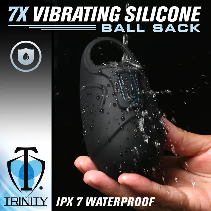 Female Sex Toys Trinity Men 7x Vibrating Silicone Testicle Massager