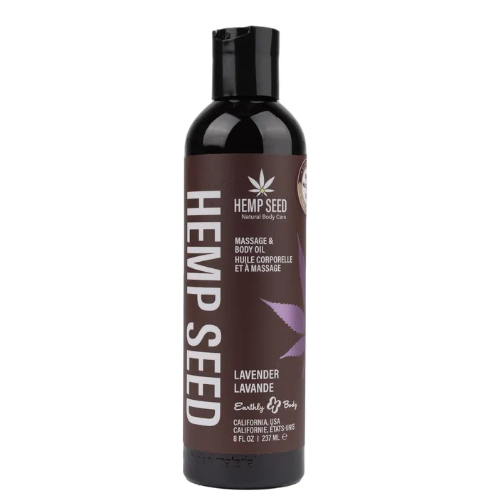 Hemp Seed Massage and Body Oil Lavender 8 Fl Oz 237ml Earthly Body Couples Hemp Seed Massage and Body Oil Lavender 8 Fl Oz 237ml Earthly Body Couples