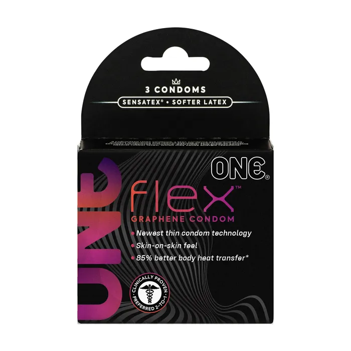 Paradise Marketing Vibrators One Flex 3 Ct Condoms