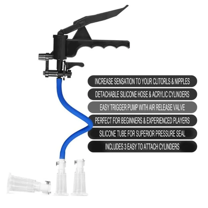 Trigger Happy Stimulator Boob Nipple Enlarger Vacuum Suction Pump Lovegasm Female Sex Toys
