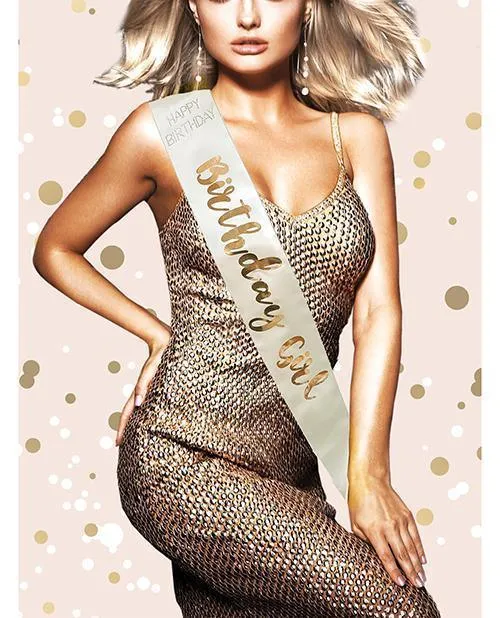 Birthday Girl Sash Rose Gold Omg International Vibrators