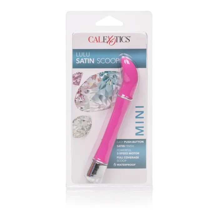 California Exotics California Exotics Lulu Satin Scoop Mini Vibrator Pink Vibrators