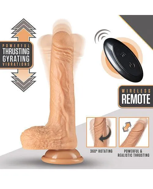 Dildos Blush Dr Skin Silicone Dr Grey 7 Thrusting Dildo Vanilla Blush Novelties