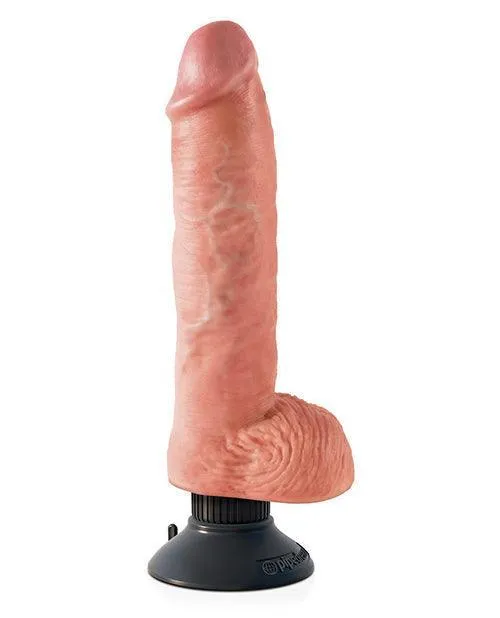 Dildos Pipedream Products King Cock 10 Vibrating Cock Wballs