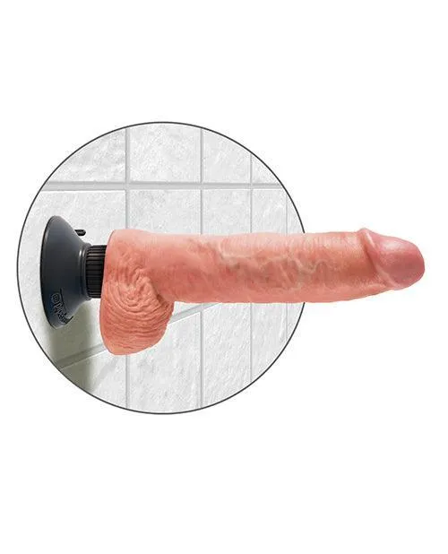 Dildos Pipedream Products King Cock 10 Vibrating Cock Wballs