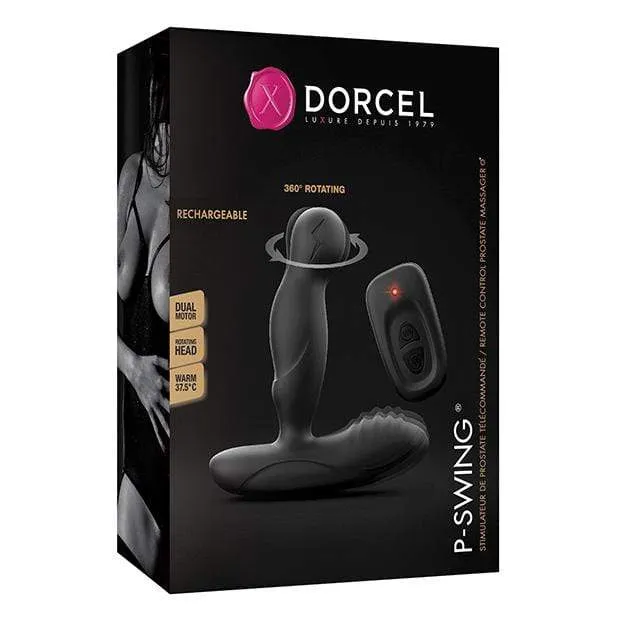 Dorcel Anal Dorcel P Swing Rotating Rechargeable Prostate Massager with Remote Black Dorcel Anal Dorcel P Swing Rotating Rechargeable Prostate Massager with Remote Black