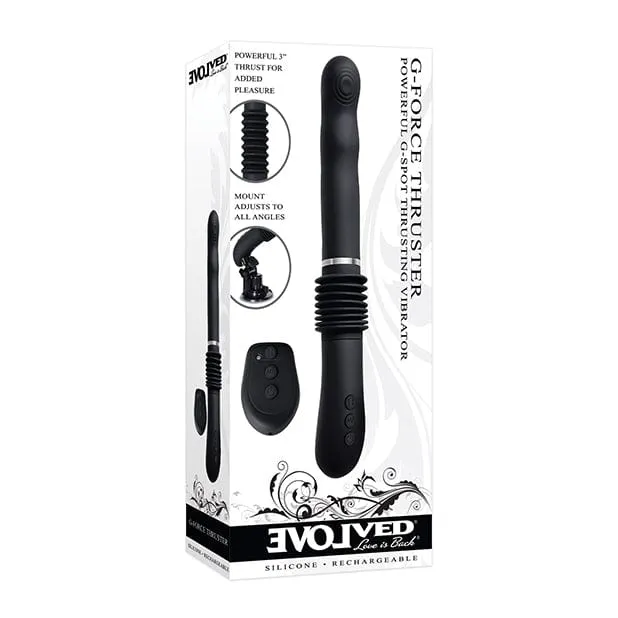 Evolved Vibrators Evolved G Force Thruster G Spot Thrusting Vibrator Black