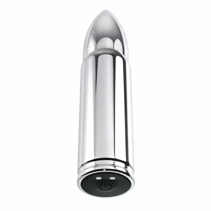 Female Sex Toys Zero Tolerance Zero Tolerance Full Metal Love Rechargeable Bullet Vibrator Silver