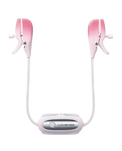 Hytto Pte Ltd Vibrators Lovense Gemini Vibrating Nipple Clamps Pink