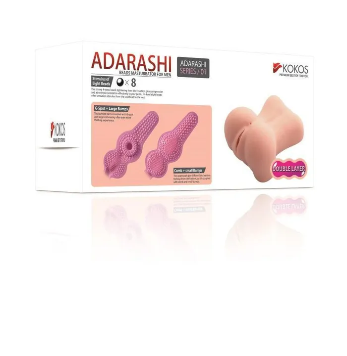Kokos Dildos Kokos Adarashi 1 Double Layer Meiki Beige