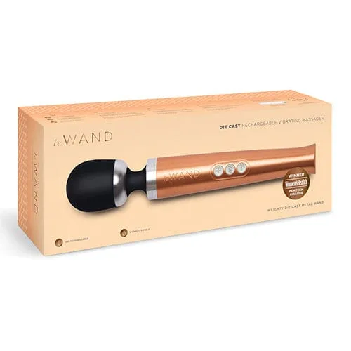 Le Wand Die Cast Rechargeable Wand Massager Rose Gold LeWand Vibrators