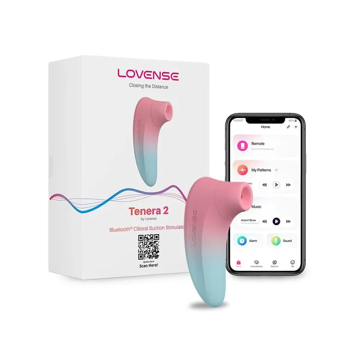 Lovense Vibrators Lovense Tenera 2 AppControlled Clitoral Air Stimulator PinkBlue Lovense Vibrators Lovense Tenera 2 AppControlled Clitoral Air Stimulator PinkBlue