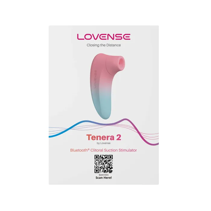 Lovense Vibrators Lovense Tenera 2 AppControlled Clitoral Air Stimulator PinkBlue