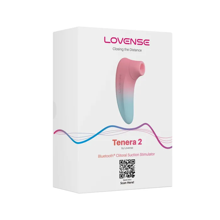 Lovense Vibrators Lovense Tenera 2 AppControlled Clitoral Air Stimulator PinkBlue