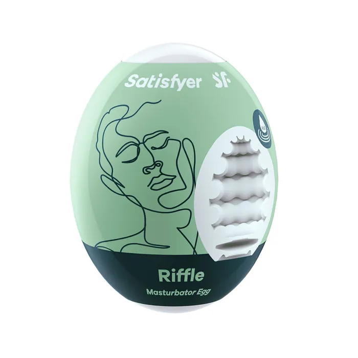 Male Sex Toys Satisfyer Satisfyer Riffle Masturbator Egg Green