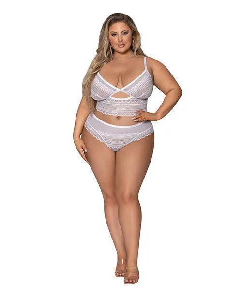 Modern Romance Bralette Cheeky Hipster White 2x Magic Moments Intl Vibrators Modern Romance Bralette Cheeky Hipster White 2x Magic Moments Intl Vibrators