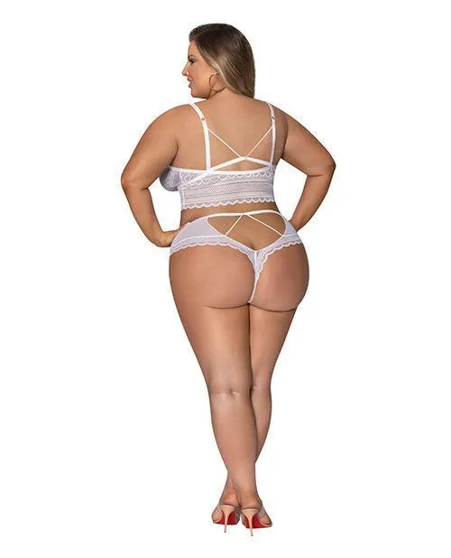 Modern Romance Bralette Cheeky Hipster White 2x Magic Moments Intl Vibrators