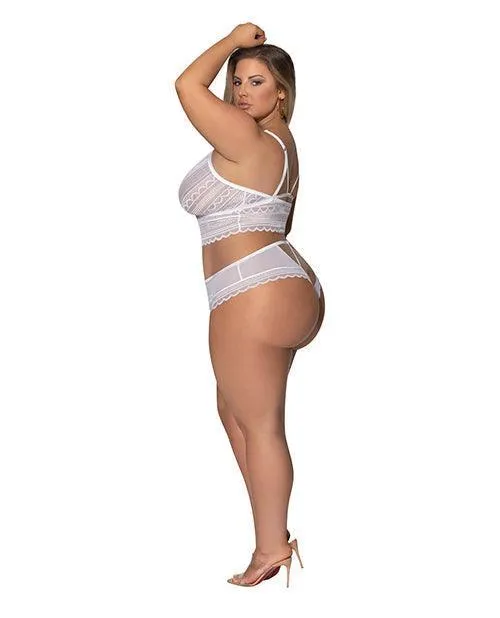 Modern Romance Bralette Cheeky Hipster White 2x Magic Moments Intl Vibrators