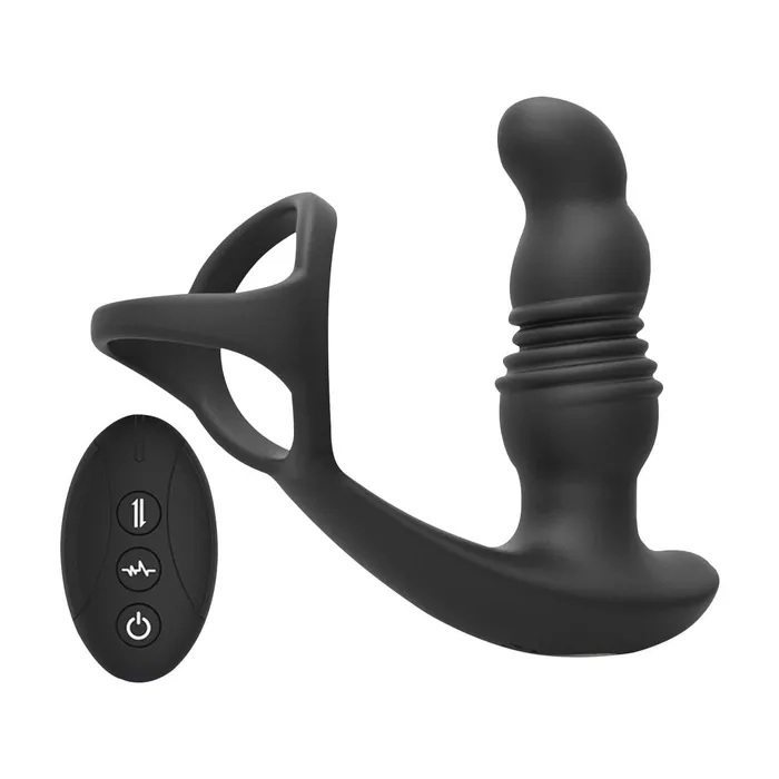 propinkup Male Sex Toys 3 Thrusting 7 Vibrating Doublering Prostate Massager Anal Toys Remote Control