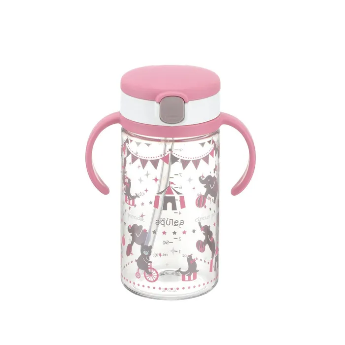 Richell Aqulea Clear Tritan Sippy Straw Baby Water Bottle Mug Richell Dildos