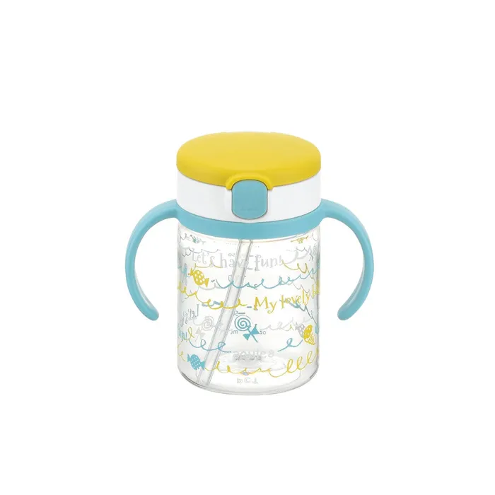 Richell Aqulea Clear Tritan Sippy Straw Baby Water Bottle Mug Richell Dildos