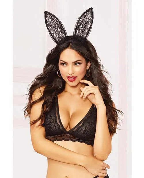 Seven til Midnight Costume Female Sex Toys Lace Bunny Ears Os