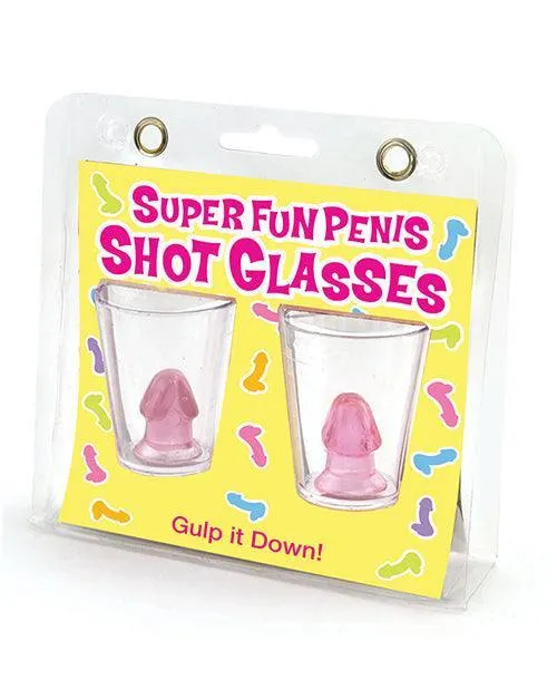 Super Fun Penis Shot Glasses Set Of 2 Little Genie Productions LLC Male Sex Toys Super Fun Penis Shot Glasses Set Of 2 Little Genie Productions LLC Male Sex Toys