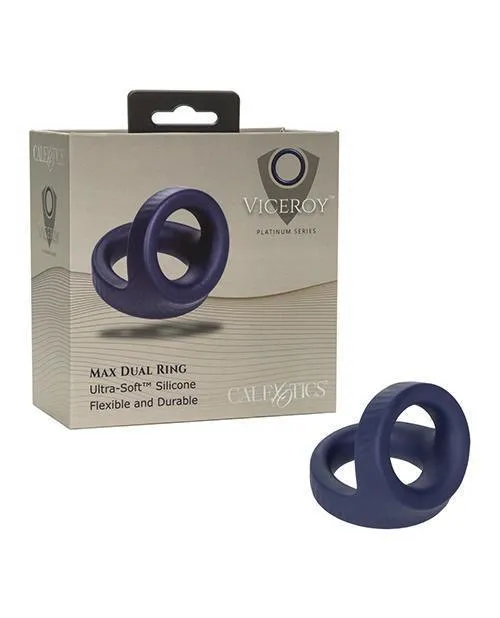 Vibrators California Exotic Novelties Viceroy Max Dual Ring Blue