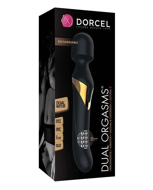 Vibrators Lovely Planet Dorcel Dual Orgasms Wand BlackGold